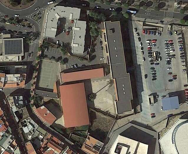 Vista aérea de las instalaciones del IES Juan Pulido Castro (Foto TA)